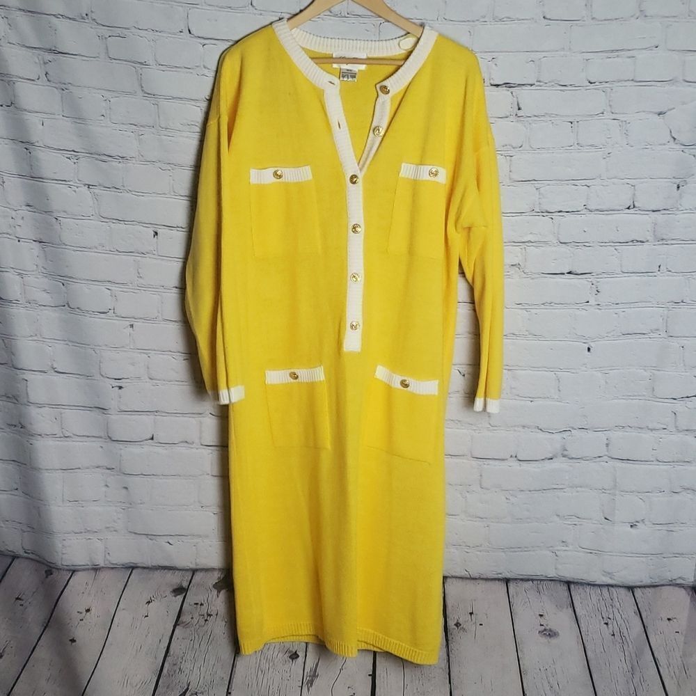‎Vintage Lady Darian Yellow Sweater Dress
